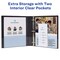 Avery Showcase Standard View 3 Ring Binders, 1" Slant Rings, 250-Sheet Capacity, 1.4 Inch Wide Spine, White Binders, Ideal for Lightweight Organization and Occasional Referencing (4-Pack of 22343)